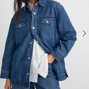 Madewell Quilted-Lining Denim Shirt-Jacket